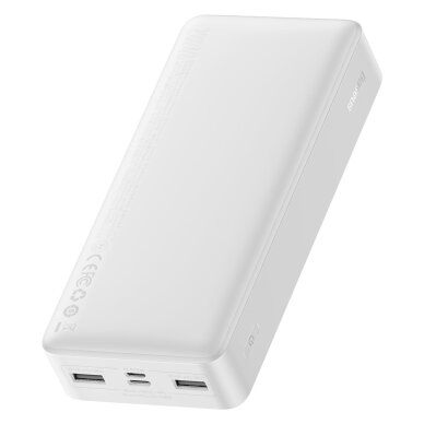 Baseus Bipow Fast Charging Power Bank 20000mAh 15W white (Overseas Edition) + USB-A - Micro USB 0.25m cable Baltas (PPBD050102) 1 Baseus Bipow Fast Charging Power Bank 20000mAh 15W white (Overseas Edition) + USB-A - Micro USB 0.25m cable Baltas (PPBD050102) 1