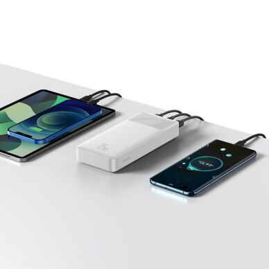 Baseus Bipow Fast Charging Power Bank 20000mAh 15W white (Overseas Edition) + USB-A - Micro USB 0.25m cable Baltas (PPBD050102) 8 Baseus Bipow Fast Charging Power Bank 20000mAh 15W white (Overseas Edition) + USB-A - Micro USB 0.25m cable Baltas (PPBD050102) 8