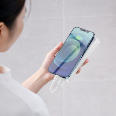 Baseus Bipow powerbank with display 10000mAh 15W white (Overseas Edition) + USB-A - Micro USB 0.25m cable white (PPBD050002) 10 Baseus Bipow powerbank with display 10000mAh 15W white (Overseas Edition) + USB-A - Micro USB 0.25m cable white (PPBD050002) 10
