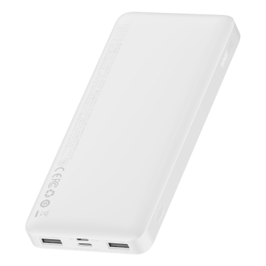 Baseus Bipow powerbank with display 10000mAh 15W white (Overseas Edition) + USB-A - Micro USB 0.25m cable white (PPBD050002) 5