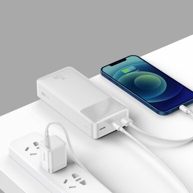 Baseus Bipow powerbank with display 30000mAh 15W Baltas (Overseas Edition) + USB-A - Micro USB cable 0.25m Baltas (PPBD050202) 7