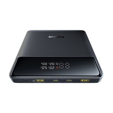 Išorinė baterija Baseus Blade H1 20000 mAh 100 W su ekranu – juoda 4 Išorinė baterija Baseus Blade H1 20000 mAh 100 W su ekranu – juoda 4