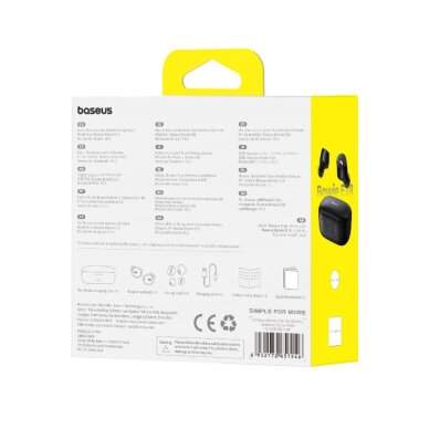 Belaidės ausinės Baseus Bowie E18 TWS ENC IPX4 – juodos 7 Belaidės ausinės Baseus Bowie E18 TWS ENC IPX4 – juodos 7