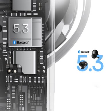 Belaidės ausinės Baseus Bowie E19 TWS In-Ear – juodos 15