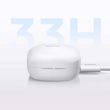 Belaidės ausinės Baseus Bowie E19 TWS In-Ear – baltos 13 Belaidės ausinės Baseus Bowie E19 TWS In-Ear – baltos 13