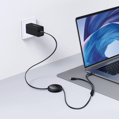 Krovimo kabelis Baseus Bright Mirror Series USB-C ištraukiamas – 2 × USB-C 100 W 1 m – juodas 7 Krovimo kabelis Baseus Bright Mirror Series USB-C ištraukiamas – 2 × USB-C 100 W 1 m – juodas 7