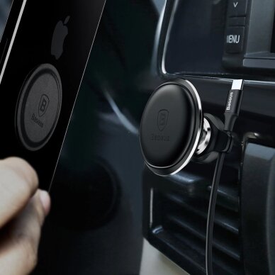 Automobilinis laikiklis Baseus C40141201113-00 magnetinis ventiliacijos angai – juodas 11