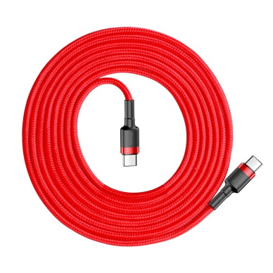 Kabelis Baseus Cafule Cable Durable Nylon Braided Wire Usb-C Pd / Usb-C Pd Pd2.0 60W 20V 3A Qc3.0 2M Raudonas 1 Kabelis Baseus Cafule Cable Durable Nylon Braided Wire Usb-C Pd / Usb-C Pd Pd2.0 60W 20V 3A Qc3.0 2M Raudonas 1