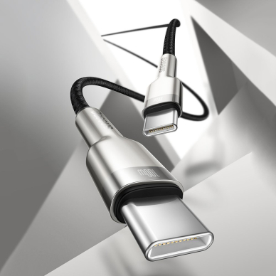 Baseus Cafule Series Kabelis Type-C Į Type-C 100W 2m Juodas 10 Baseus Cafule Series Kabelis Type-C Į Type-C 100W 2m Juodas 10