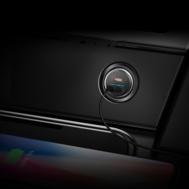 Automobilinis įkroviklis Baseus Circular Pps Universal Smart Car Charger Usb Quick Charge 4.0 Qc 4.0 And Usb-C Pd 3.0 Scp juodas 9 Automobilinis įkroviklis Baseus Circular Pps Universal Smart Car Charger Usb Quick Charge 4.0 Qc 4.0 And Usb-C Pd 3.0 Scp juodas 9