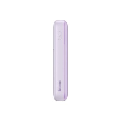 Baseus Comet Series powerbankdisplay 20000mAh 22.5W - violetinis + USB-A / USB-C Kabelis 5