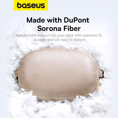 Baseus ComfortRide Series car headrest cushion2 materials - beige 12 Baseus ComfortRide Series car headrest cushion2 materials - beige 12