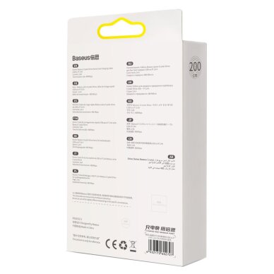 Krovimo kabelis Baseus Crystal Shine Series USB-A / Lightning 2.4 A 2 m – mėlynas (CAJY000103) 5