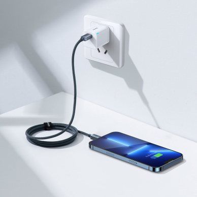 Greito Įkrovimo Kabelis Baseus crystal shine series USB Type C į Lightning 20W 1.2m Juodas (CAJY000201) 9 Greito Įkrovimo Kabelis Baseus crystal shine series USB Type C į Lightning 20W 1.2m Juodas (CAJY000201) 9