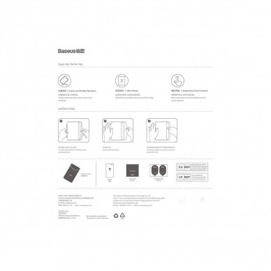 Ekrano apsauga Baseus Crystal tempered glass iPad 10.2 (2019/2020/2021) / iPad Air 3 10.5 Skaidri 4