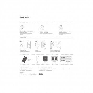 Baseus Crystal tempered glass for iPad Mini 6 2021 + mounting kit - transparent  4