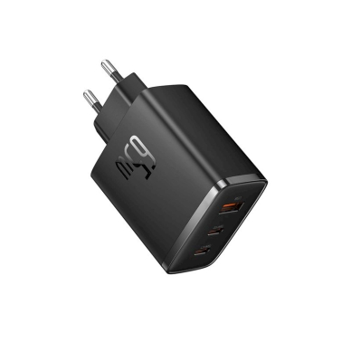 Baseus Cube Pro 65W GaN Įkroviklis 2x USB-C USB-A - Juodas 3 Baseus Cube Pro 65W GaN Įkroviklis 2x USB-C USB-A - Juodas 3