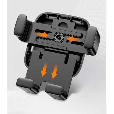 Automobilinis laikiklis Baseus Cube SUYL-FK01 gravity 4.7–6.6" ventiliacijos angai – juodas 11