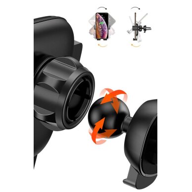 Automobilinis laikiklis Baseus Cube SUYL-FK01 gravity 4.7–6.6" ventiliacijos angai – juodas 16 Automobilinis laikiklis Baseus Cube SUYL-FK01 gravity 4.7–6.6" ventiliacijos angai – juodas 16