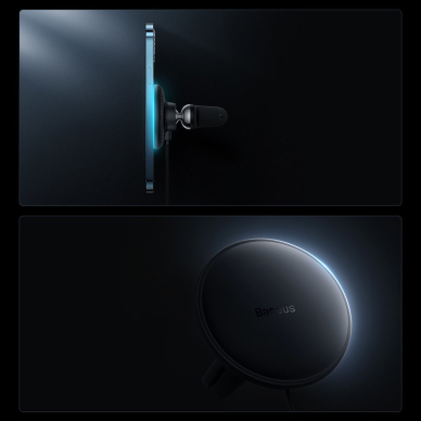 Baseus CW01 MagSafe 15W USB 25W inductive car charger - Juodas 11 Baseus CW01 MagSafe 15W USB 25W inductive car charger - Juodas 11