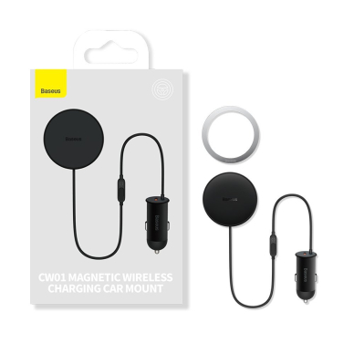 Baseus CW01 MagSafe 15W USB 25W inductive car charger - Juodas 4 Baseus CW01 MagSafe 15W USB 25W inductive car charger - Juodas 4