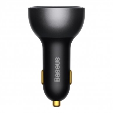 Baseus Digital Display fast car charger USB-A / USB-C PD3.1 140W Juodas + USB-C cable Baseus Superior Series 5A 240W 1m Juodas (CGZX070001) 1 Baseus Digital Display fast car charger USB-A / USB-C PD3.1 140W Juodas + USB-C cable Baseus Superior Series 5A 240W 1m Juodas (CGZX070001) 1