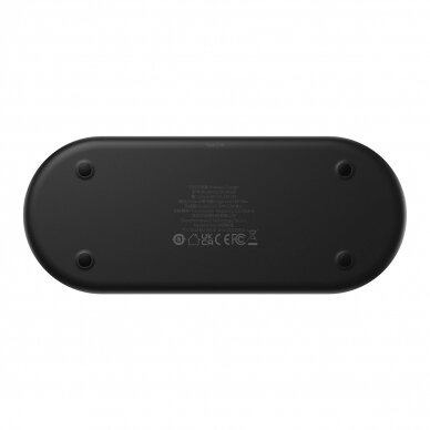 Baseus Digital LED Display dual wireless charger with digital display 20W Juodas (WXSX010101) 3 Baseus Digital LED Display dual wireless charger with digital display 20W Juodas (WXSX010101) 3