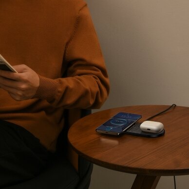 Baseus Digital LED Display dual wireless charger with digital display 20W Juodas (WXSX010101) 9 Baseus Digital LED Display dual wireless charger with digital display 20W Juodas (WXSX010101) 9