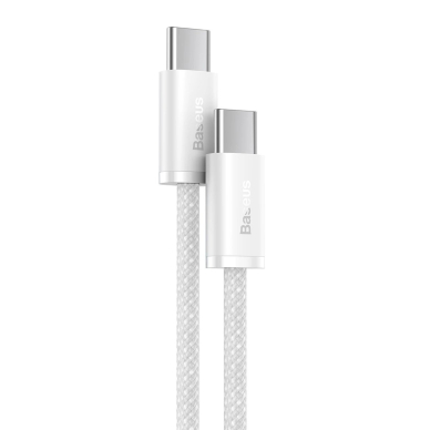Baseus Dynamic Series USB-C / USB-C 100W 1 m kabelis – baltas 1