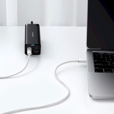 Baseus Dynamic Series USB-C / USB-C 100W 1 m kabelis – baltas 10