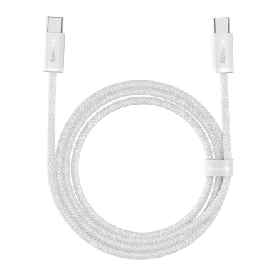 Baseus Dynamic Series USB-C / USB-C 100W 1 m kabelis – baltas