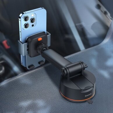 Laikiklis Baseus Easy Control Pro holder for cockpit / grille gray (Suction Cup Version) (SUYK020014) 14