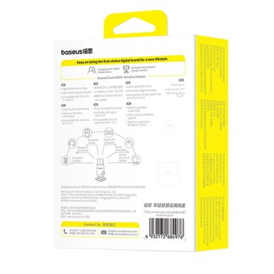 Bluetooth adapteris Baseus Encok BA04+ 5.4 – juodas 5