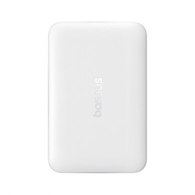 Išorinė baterija Baseus EnerFill FM11 Ultra-Mini 10000 mAh 22.5 W su MagSafe ir Baseus Simple USB-C 20 V/3 A 30 cm kabeliu – balta 2 Išorinė baterija Baseus EnerFill FM11 Ultra-Mini 10000 mAh 22.5 W su MagSafe ir Baseus Simple USB-C 20 V/3 A 30 cm kabeliu – balta 2