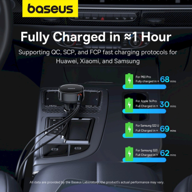 Baseus Enjoyment USB-C car Įkroviklis USB-C / Lightning 60W Kabelis - Juodas 15 Baseus Enjoyment USB-C car Įkroviklis USB-C / Lightning 60W Kabelis - Juodas 15