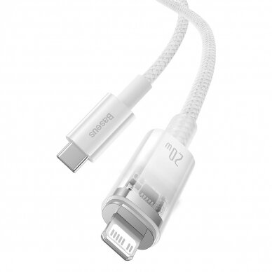Baseus Explorer Series cable USB-C - Lightning 20W 2 m Baltas (CATS010302) 7