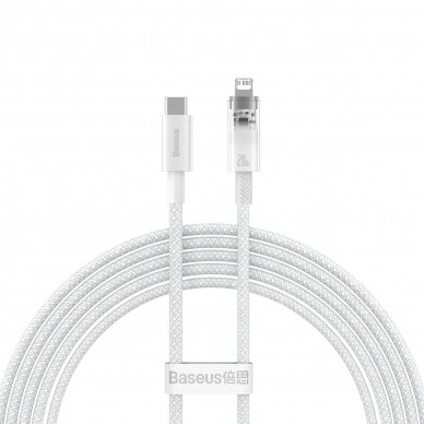 Baseus Explorer Series cable USB-C - Lightning 20W 2 m Baltas (CATS010302)