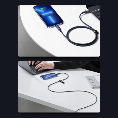 Baseus Explorer Series cable USB Type C - Lightning 20W 1m Mėlynas (CATS000003) 20 Baseus Explorer Series cable USB Type C - Lightning 20W 1m Mėlynas (CATS000003) 20