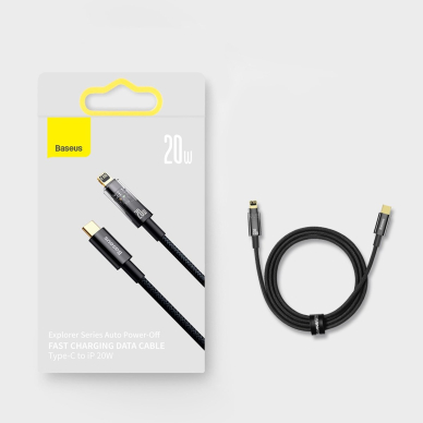 Baseus Explorer Series cable USB Type C - Lightning 20W 1m Mėlynas (CATS000003) 21 Baseus Explorer Series cable USB Type C - Lightning 20W 1m Mėlynas (CATS000003) 21