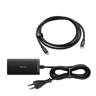 Baseus fast charger GaN5 Pro HUB HDMI 2 x USB-C / USB-A / HDMI 4K 30Hz 1.5m Juodas + USB-C cable - USB-C 100W 40Gb/s (USB4) 1m (CCGP110201) 5 Baseus fast charger GaN5 Pro HUB HDMI 2 x USB-C / USB-A / HDMI 4K 30Hz 1.5m Juodas + USB-C cable - USB-C 100W 40Gb/s (USB4) 1m (CCGP110201) 5