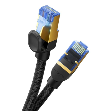 Baseus greitas interneto kabelis RJ45 cat.7 10Gbps 8 m, pintas – juodas 1