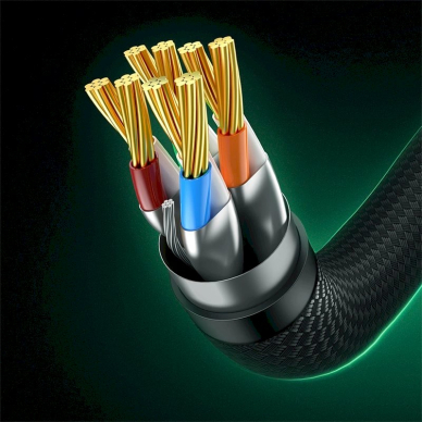 Baseus fast RJ45 cat. network Kabelis. 8 40Gbps 20m braided Juodas 9 Baseus fast RJ45 cat. network Kabelis. 8 40Gbps 20m braided Juodas 9