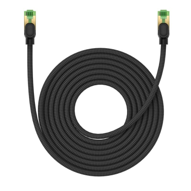 Baseus fast RJ45 cat. network Kabelis. 8 40Gbps 8m braided juodas 1