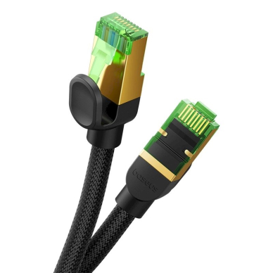 Baseus fast RJ45 cat. network Kabelis. 8 40Gbps 8m braided juodas 2