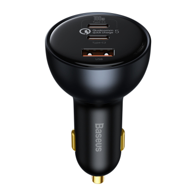 Baseus fast USB / USB car charger Type C 160W PPS Quick Charge 5 PD Pilkas (TZCCZM-0G) Baseus fast USB / USB car charger Type C 160W PPS Quick Charge 5 PD Pilkas (TZCCZM-0G)