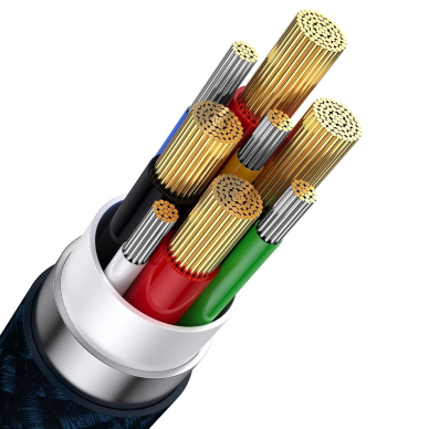 Kabelis Baseus Flash Series II USB Type C / USB Type A - USB Type C / Lightning / micro USB 100 W 1.2 m Mėlynas (CASS030103) 5 Kabelis Baseus Flash Series II USB Type C / USB Type A - USB Type C / Lightning / micro USB 100 W 1.2 m Mėlynas (CASS030103) 5