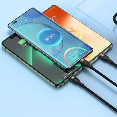 Kabelis Baseus Flash Series II USB Type C / USB Type A - USB Type C / Lightning / micro USB 100 W 1.5 m Juodas (CASS030201) 9 Kabelis Baseus Flash Series II USB Type C / USB Type A - USB Type C / Lightning / micro USB 100 W 1.5 m Juodas (CASS030201) 9