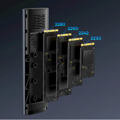 Baseus FlyJoy M.2 NVMe 10 Gb/s SSD dėklas – pilkas 14