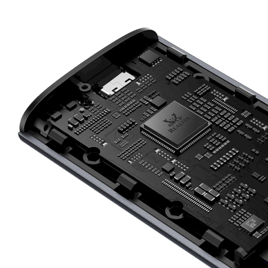 Baseus FlyJoy M.2 NVMe 10 Gb/s SSD dėklas – pilkas 4 Baseus FlyJoy M.2 NVMe 10 Gb/s SSD dėklas – pilkas 4