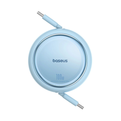 Baseus Free2Draw Mini USB-C - USB-C 100W 1m retractable Kabelis - blue 2 Baseus Free2Draw Mini USB-C - USB-C 100W 1m retractable Kabelis - blue 2